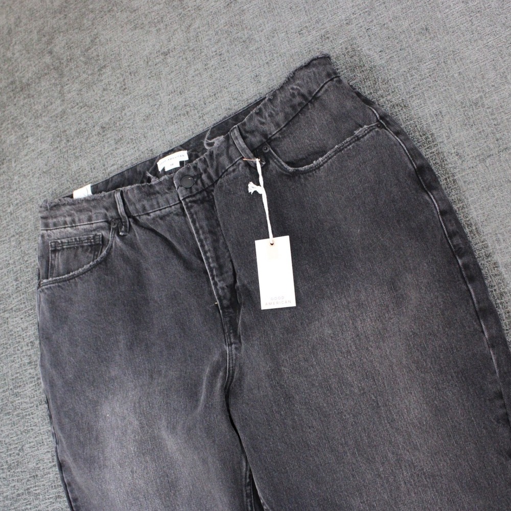 Good American High Rise Straight Leg Jeans